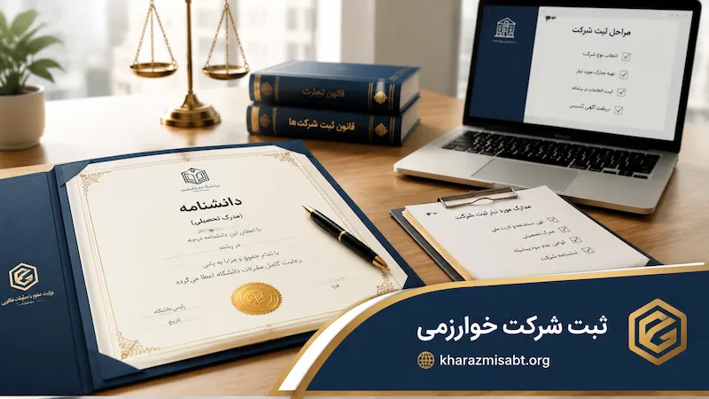 مدارک تحصیلی مورد نیاز برای ثبت شرکت - ثبت خوارزمی