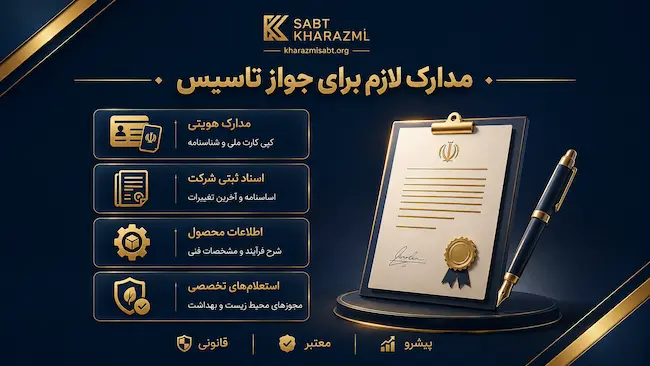مدارک لازم برای دریافت جواز تاسیس از مدارک هویتی تا استعلام های تخصصی