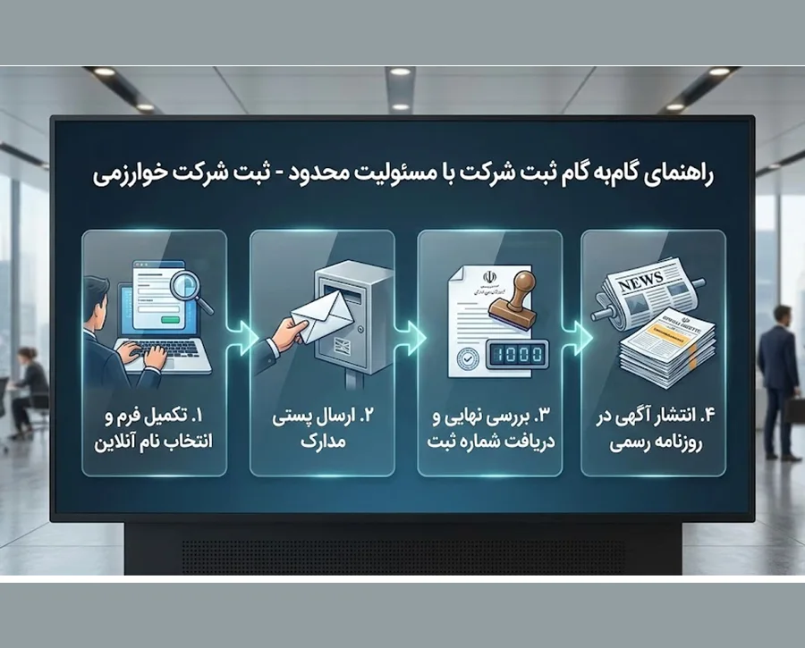 مراحل گام به گام ثبت شرکت