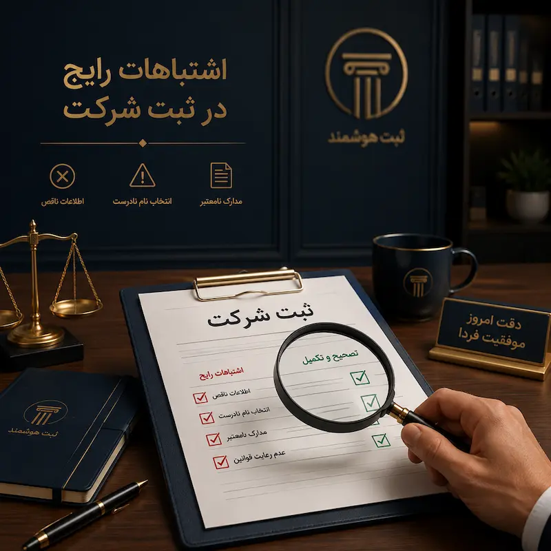 اشتباهات رایج در ثبت شرکت
